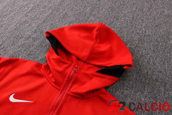 Insieme Giacca Con Cappuccio Tuta Atlanta Hawks Rosso 2022/2023