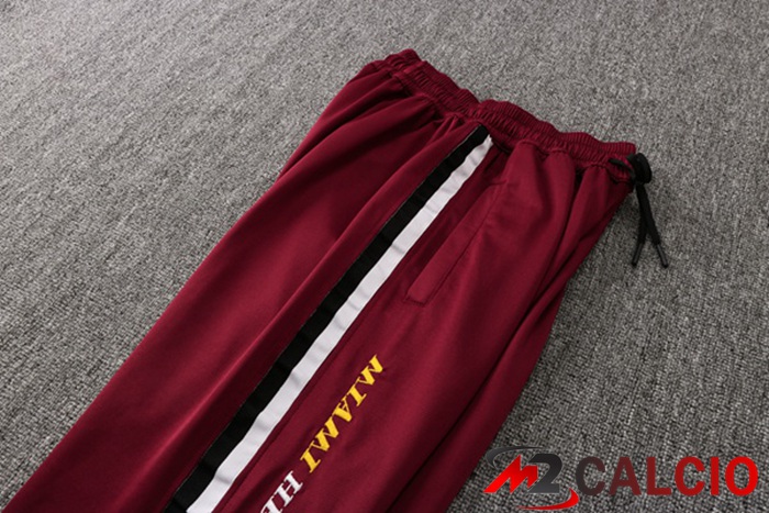 Insieme Giacca Con Cappuccio Tuta Miami Heat Rosso 2022/2023