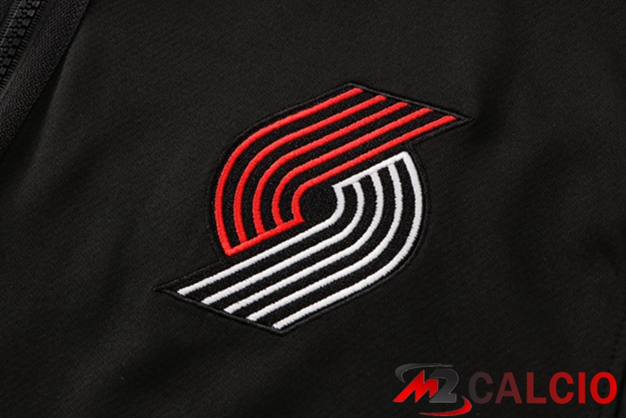 Insieme Giacca Con Cappuccio Tuta Portland Trail Blazers Nero 2022/2023