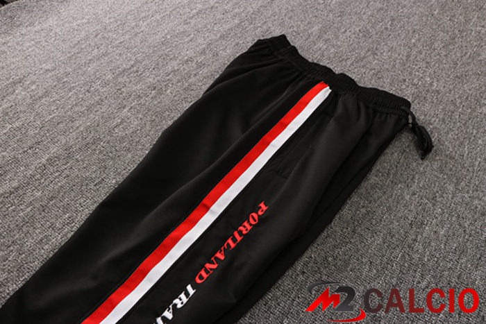 Insieme Giacca Con Cappuccio Tuta Portland Trail Blazers Nero 2022/2023