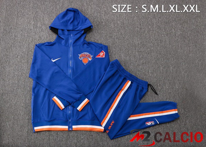 Insieme Giacca Con Cappuccio Tuta New York Knicks Blu 2022/2023