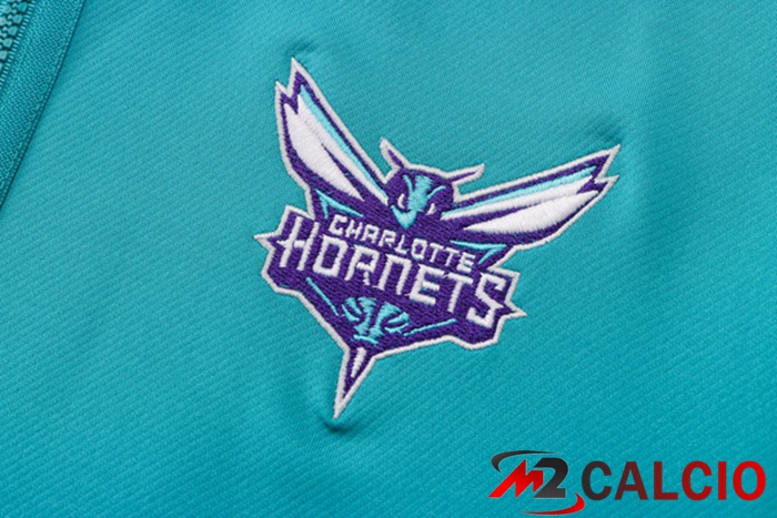 Insieme Giacca Con Cappuccio Tuta Charlotte Hornets Blu 2022/2023