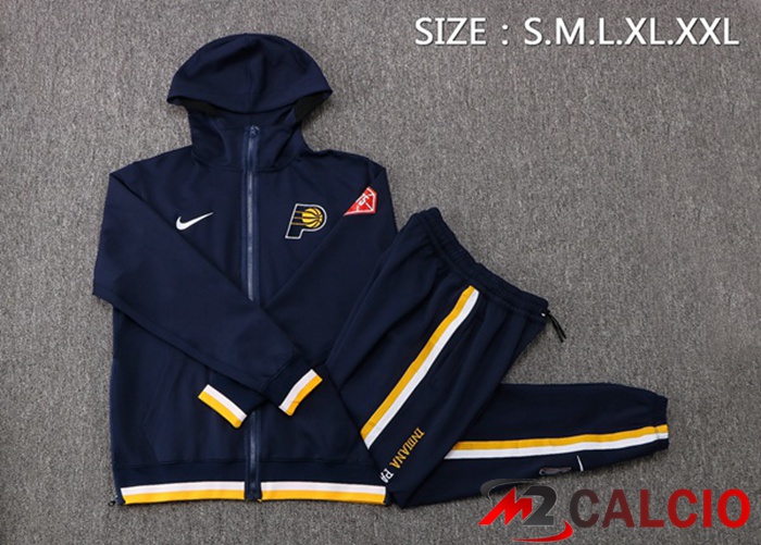 Insieme Giacca Con Cappuccio Tuta Indiana Pacers Blu Reale 2022/2023