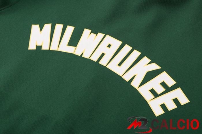 Insieme Giacca Con Cappuccio Tuta Milwaukee Bucks Verde 2022/2023