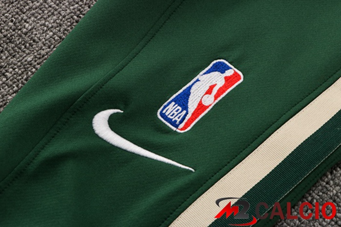 Insieme Giacca Con Cappuccio Tuta Milwaukee Bucks Verde 2022/2023