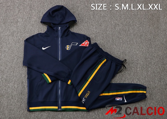 Insieme Giacca Con Cappuccio Tuta Utah Jazz Blu Reale 2022/2023
