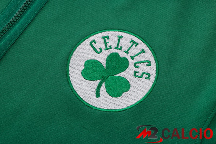 Insieme Giacca Con Cappuccio Tuta Boston Celtics Verde 2022/2023