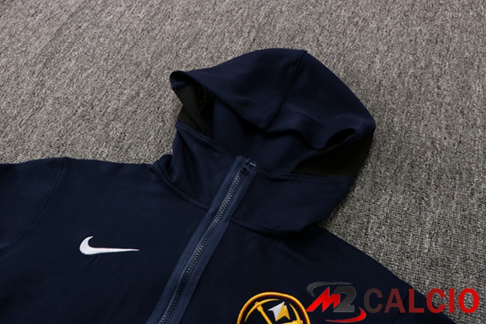 Insieme Giacca Con Cappuccio Tuta Denver Nuggets Blu Reale 2022/2023