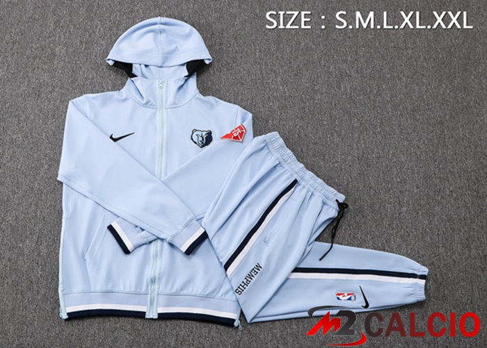 Insieme Giacca Con Cappuccio Tuta Memphis Grizzlies Grigio 2022/2023