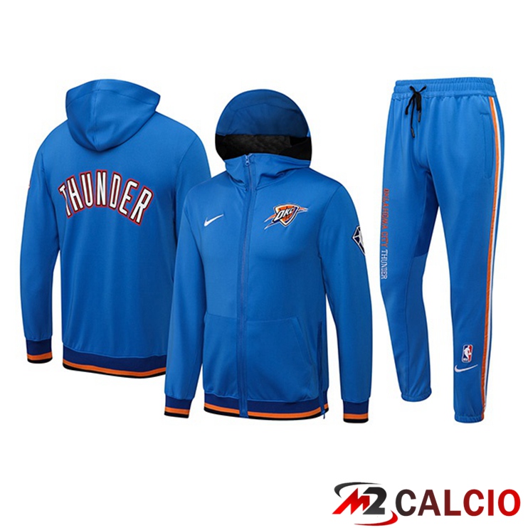 Insieme Giacca Con Cappuccio Tuta Oklahoma City Thunder Blu 2022/2023
