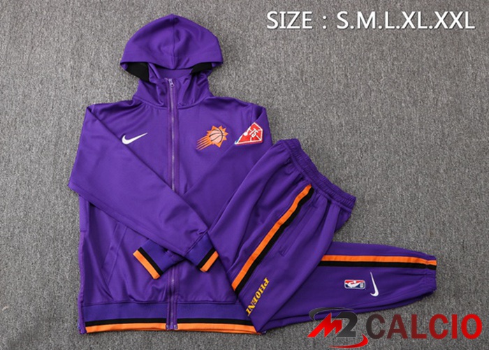 Insieme Giacca Con Cappuccio Tuta Phoenix Suns Viola 2022/2023
