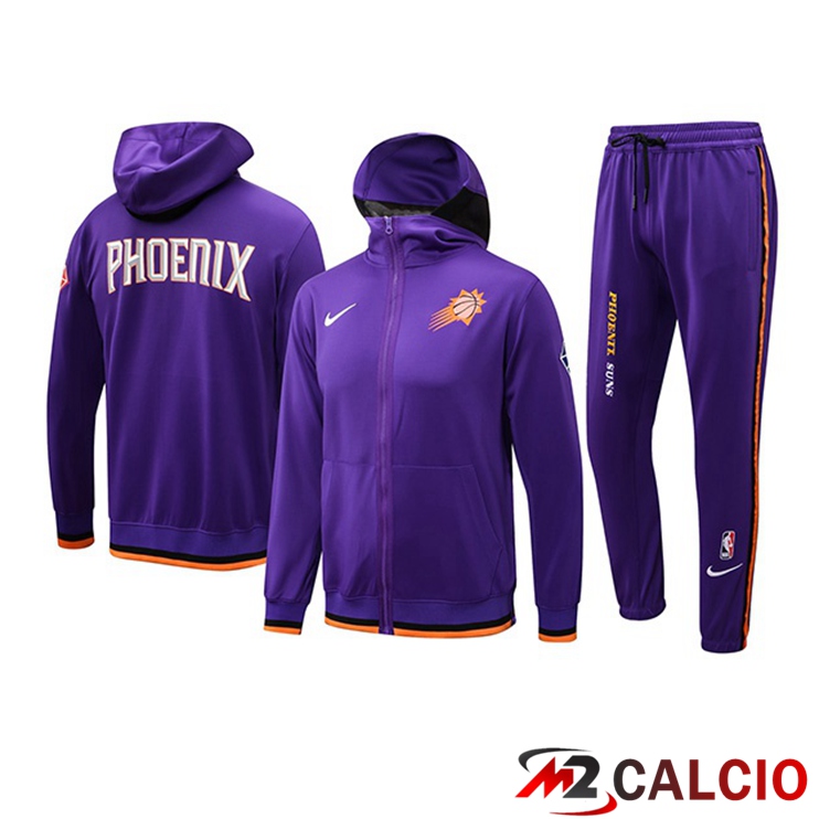 Insieme Giacca Con Cappuccio Tuta Phoenix Suns Viola 2022/2023