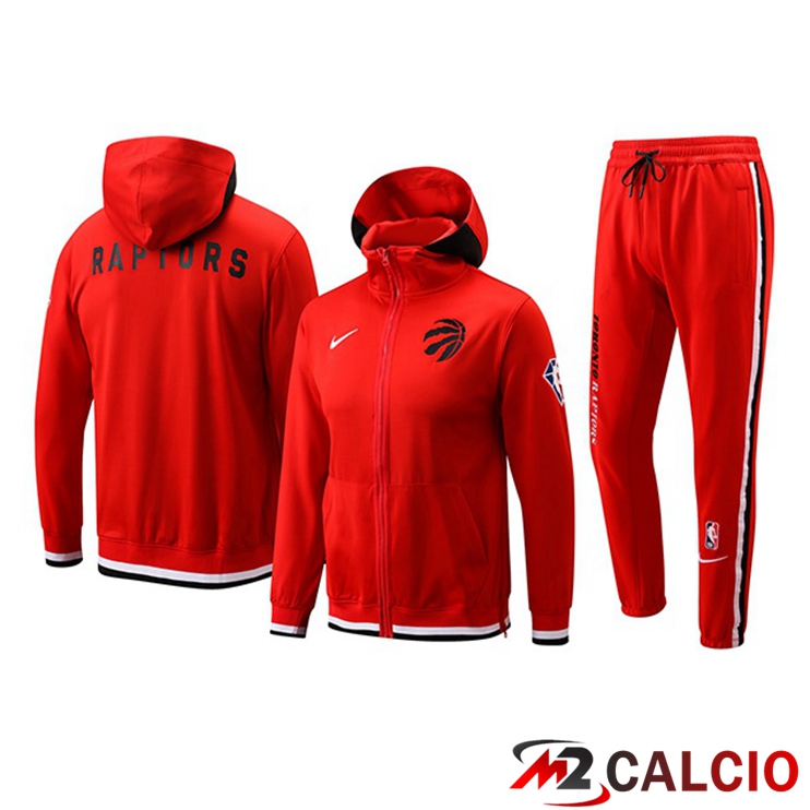 Insieme Giacca Con Cappuccio Tuta Toronto Raptors Rosso 2022/2023