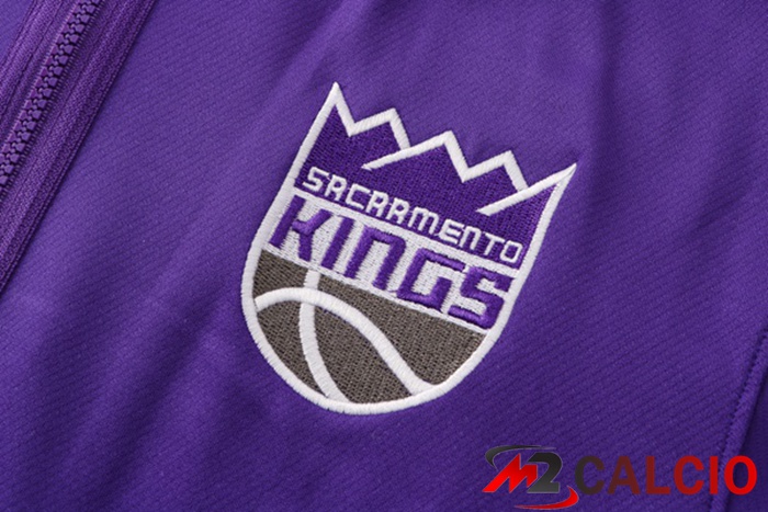 Insieme Giacca Con Cappuccio Tuta Sacramento Kings Viola 2022/2023