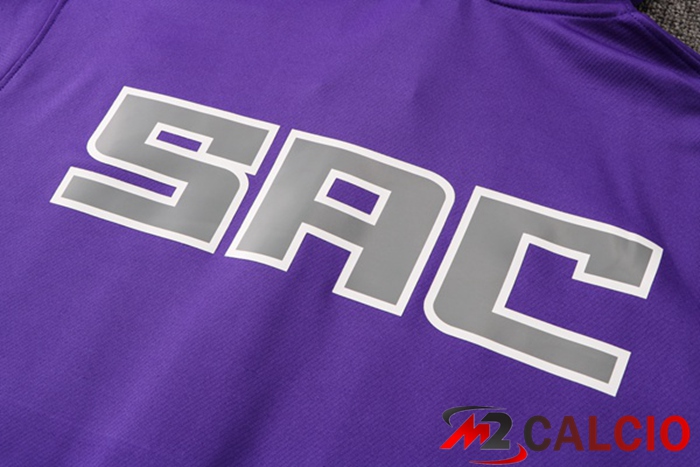 Insieme Giacca Con Cappuccio Tuta Sacramento Kings Viola 2022/2023