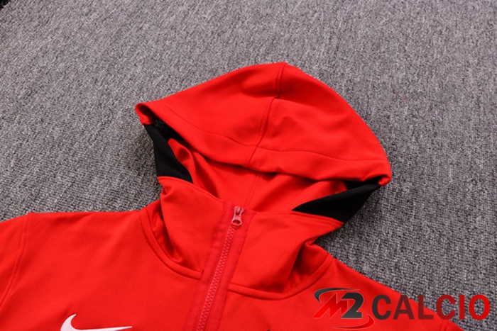 Insieme Giacca Con Cappuccio Tuta Chicago Bulls Rosso 2022/2023