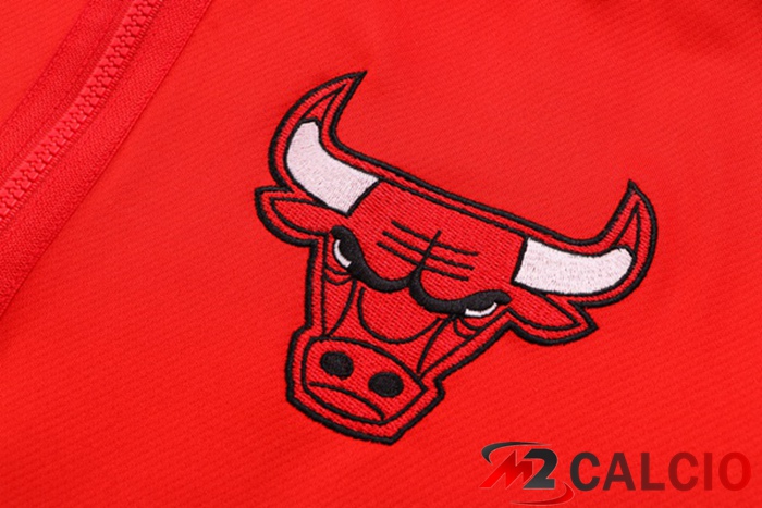 Insieme Giacca Con Cappuccio Tuta Chicago Bulls Rosso 2022/2023