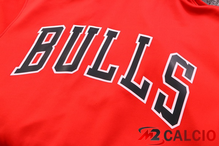 Insieme Giacca Con Cappuccio Tuta Chicago Bulls Rosso 2022/2023
