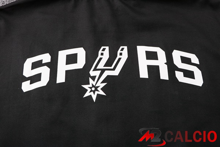 Insieme Giacca Con Cappuccio Tuta San Antonio Spurs Nero 2022/2023