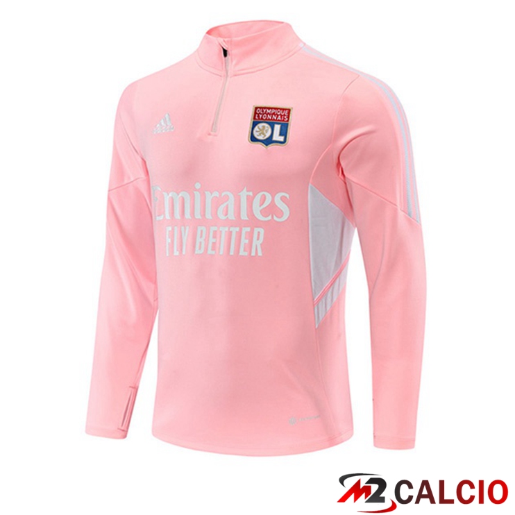 Maglie Calcio Personalizzate,Tute Calcio Squadre,Maglia Nazionale Italiana Calcio | Felpe Allenamento Lyon OL Rosa 2022/2023