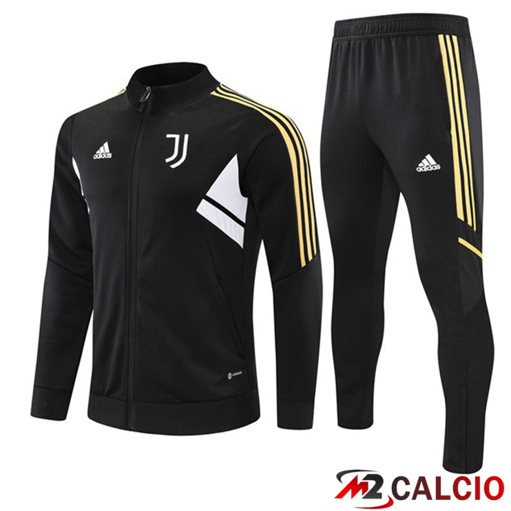 Maglie Calcio Personalizzate,Tute Calcio Squadre,Maglia Nazionale Italiana Calcio | Insieme Tuta Calcio - Giacca Juventus Nero 2022/2023