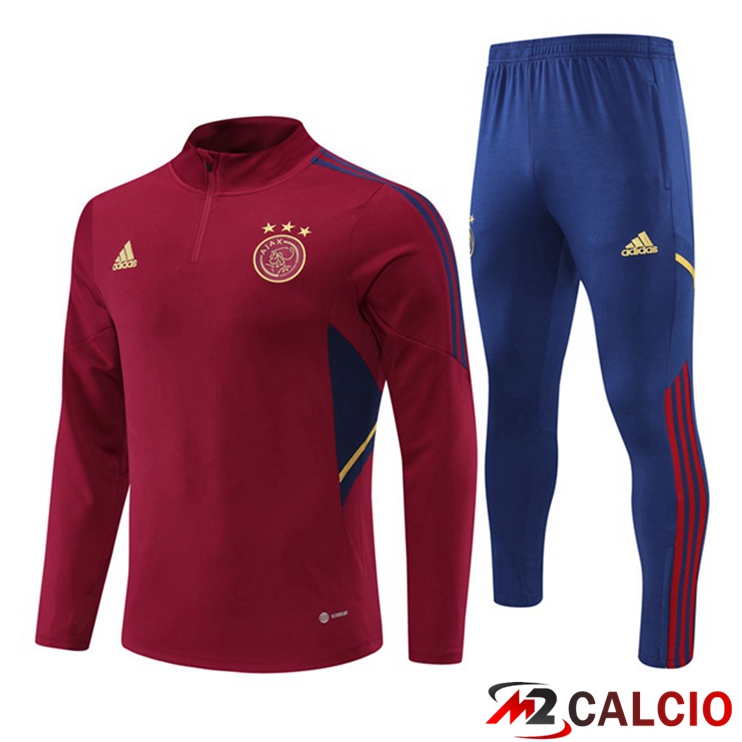Maglie Calcio Personalizzate,Tute Calcio Squadre,Maglia Nazionale Italiana Calcio | Tuta Calcio AFC Ajax Rosso 2022/2023