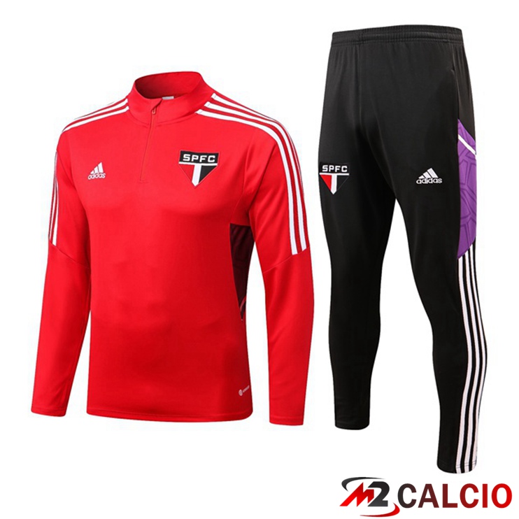 Maglie Calcio Personalizzate,Tute Calcio Squadre,Maglia Nazionale Italiana Calcio | Tuta Calcio Sao Paulo FC Rosso 2022/2023