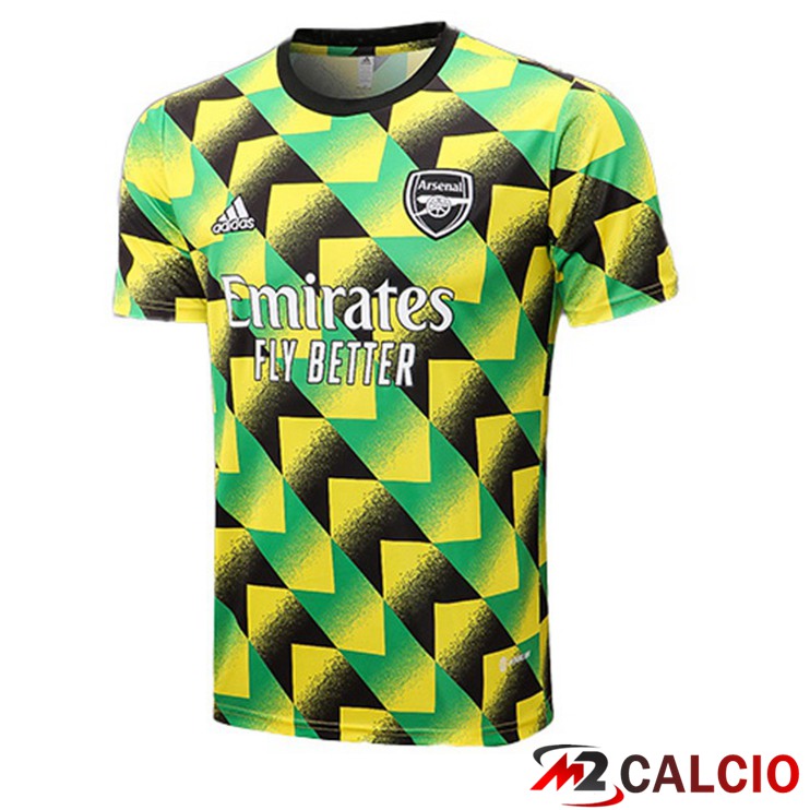 Maglie Calcio Personalizzate,Tute Calcio Squadre,Maglia Nazionale Italiana Calcio | T Shirt Allenamento Arsenal Verde 2022/2023