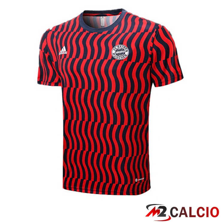 Maglie Calcio Personalizzate,Tute Calcio Squadre,Maglia Nazionale Italiana Calcio | T Shirt Allenamento Bayern Monaco Rosso 2022/2023