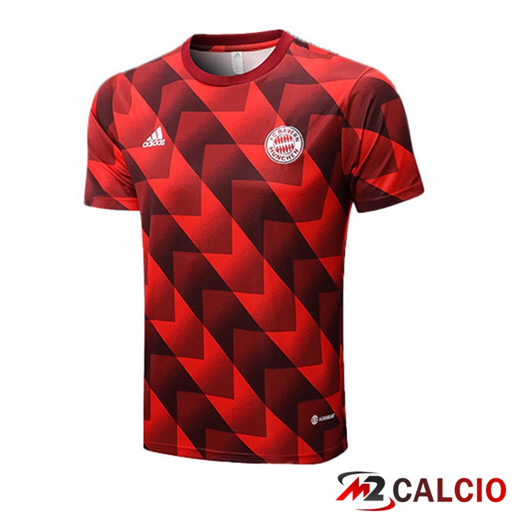 Maglie Calcio Personalizzate,Tute Calcio Squadre,Maglia Nazionale Italiana Calcio | T Shirt Allenamento Bayern Monaco Rosso 2022/2023