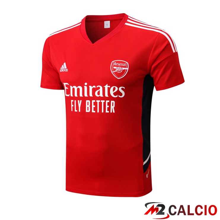 Maglie Calcio Personalizzate,Tute Calcio Squadre,Maglia Nazionale Italiana Calcio | T Shirt Allenamento Arsenal Rosso 2022/2023