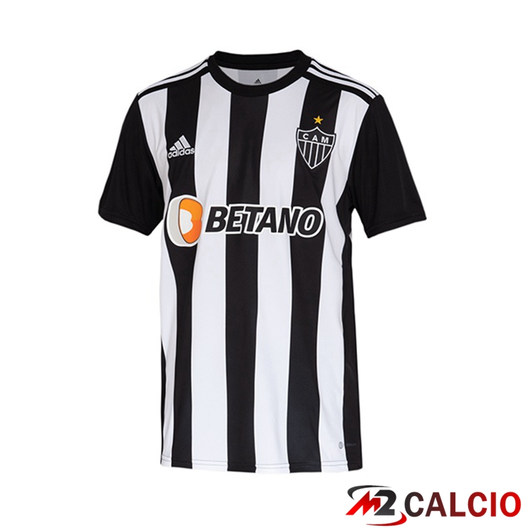 Maglie Calcio Personalizzate,Tute Calcio Squadre,Maglia Nazionale Italiana Calcio | Maglie Calcio Atletico Mineiro Prima Nero Bianco 2022/2023