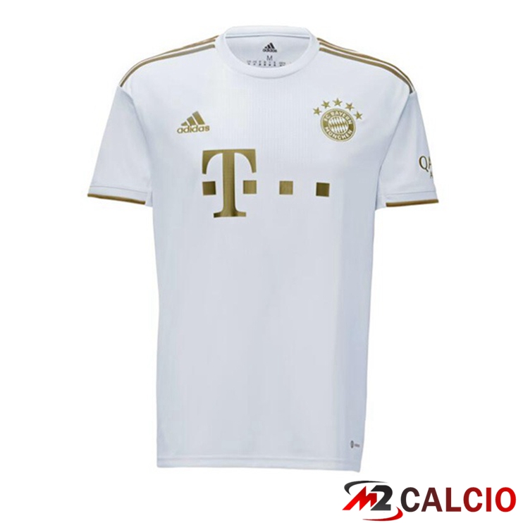 Maglie Calcio Personalizzate,Tute Calcio Squadre,Maglia Nazionale Italiana Calcio | Maglie Calcio Bayern Monaco Seconda Bianco 2022/2023