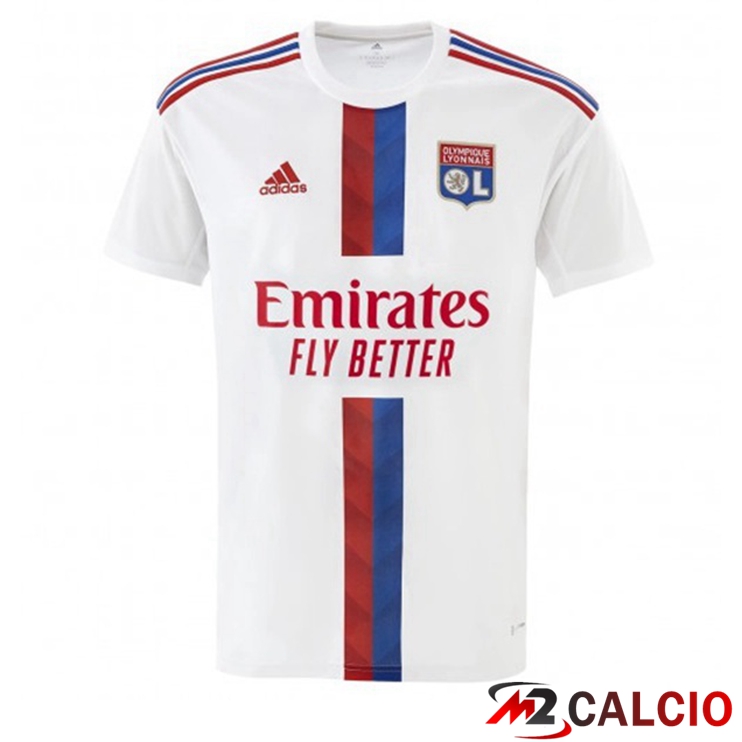 Maglie Calcio Personalizzate,Tute Calcio Squadre,Maglia Nazionale Italiana Calcio | Maglie Calcio Lyon OL Prima Bianco 2022/2023