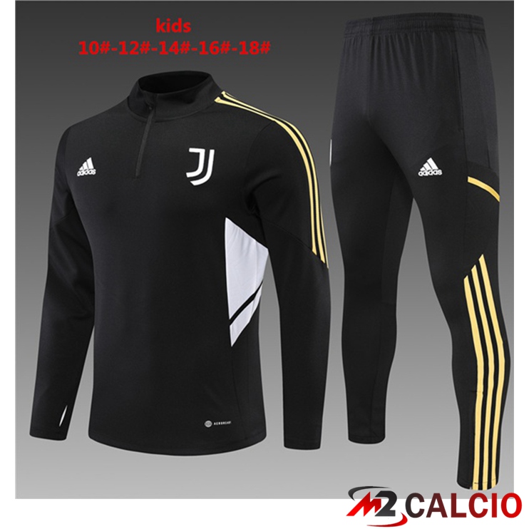 Maglie Calcio Personalizzate,Tute Calcio Squadre,Maglia Nazionale Italiana Calcio | Tuta Calcio Juventus Bambino Nero 2022/2023