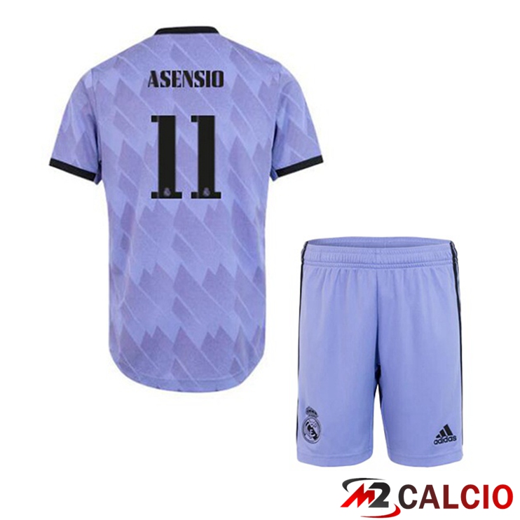Maglie Calcio Personalizzate,Tute Calcio Squadre,Maglia Nazionale Italiana Calcio | Maglie Calcio Real Madrid (Asensio 11) Bambino Seconda Porpora 2022/2023