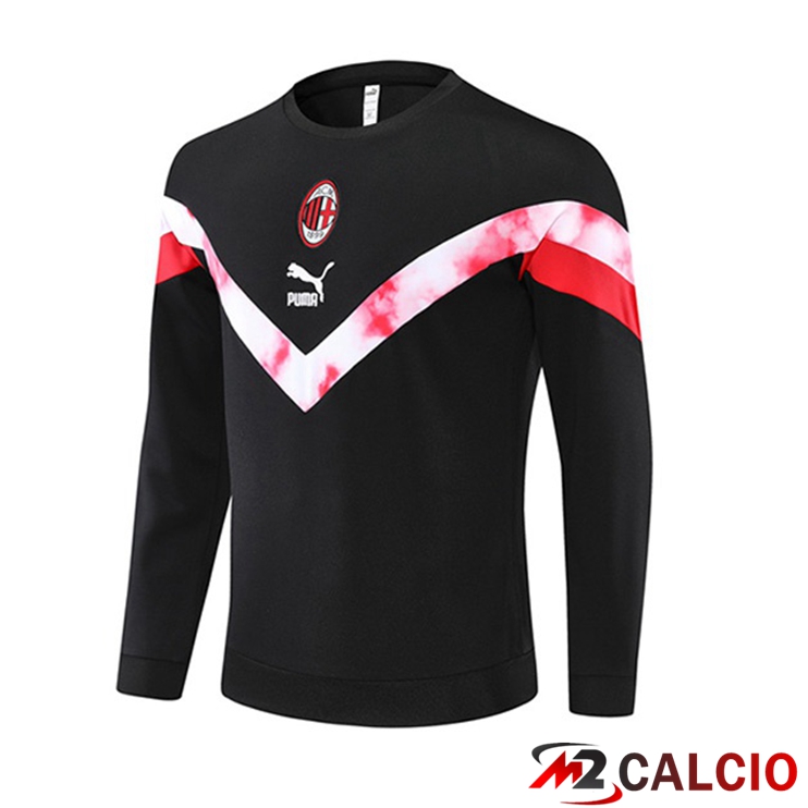 Maglie Calcio Personalizzate,Tute Calcio Squadre,Maglia Nazionale Italiana Calcio | Felpe Allenamento AC Milan Nero 2022/2023