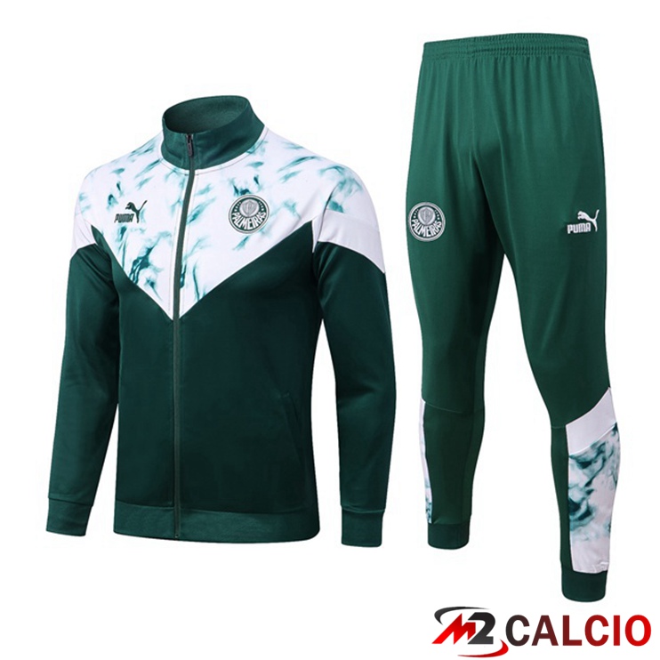 Maglie Calcio Personalizzate,Tute Calcio Squadre,Maglia Nazionale Italiana Calcio | Insieme Tuta Calcio - Giacca Palmeiras Verde 2022/2023