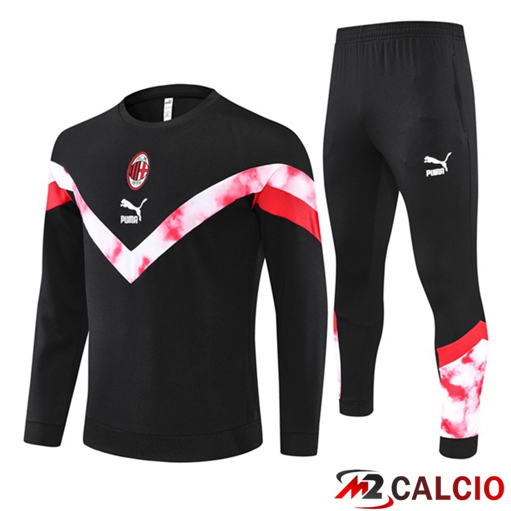Maglie Calcio Personalizzate,Tute Calcio Squadre,Maglia Nazionale Italiana Calcio | Tuta Calcio AC Milan Nero 2022/2023