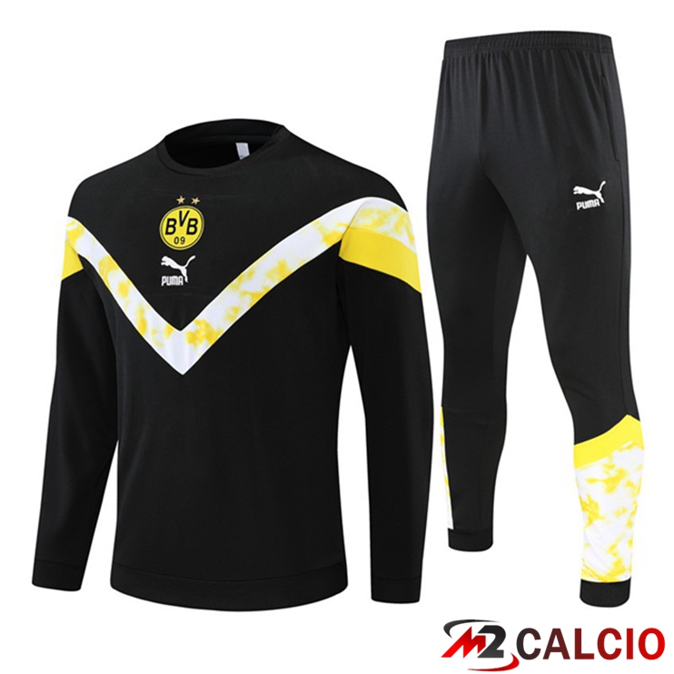 Maglie Calcio Personalizzate,Tute Calcio Squadre,Maglia Nazionale Italiana Calcio | Tuta Calcio Dortmund BVB Nero 2022/2023