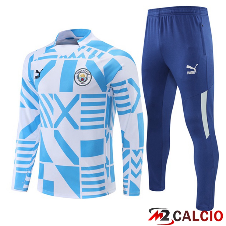 Maglie Calcio Personalizzate,Tute Calcio Squadre,Maglia Nazionale Italiana Calcio | Tuta Calcio Manchester City Blu Bianco 2022/2023