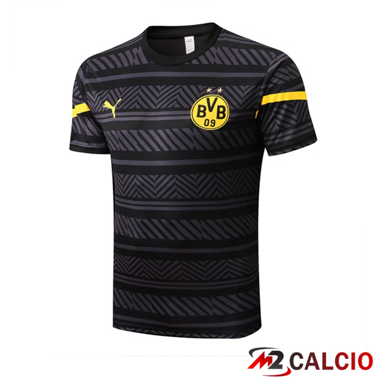 Maglie Calcio Personalizzate,Tute Calcio Squadre,Maglia Nazionale Italiana Calcio | T Shirt Allenamento Dortmund BVB Nero 2022/2023