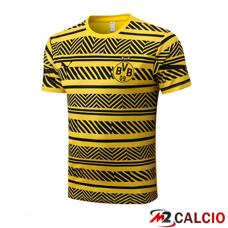 Maglie Calcio Personalizzate,Tute Calcio Squadre,Maglia Nazionale Italiana Calcio | T Shirt Allenamento Dortmund BVB Giallo 2022/2023