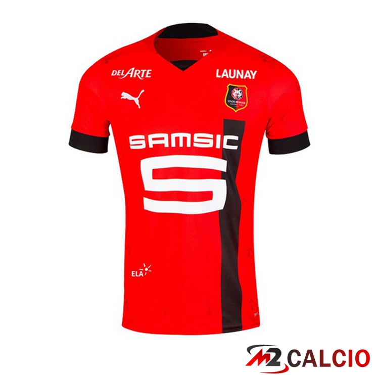 Maglie Calcio Personalizzate,Tute Calcio Squadre,Maglia Nazionale Italiana Calcio | Maglie Calcio Stade Rennais Prima Rosso 2022/2023