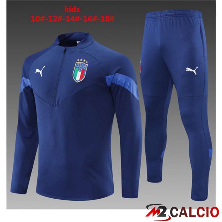 Maglie Calcio Personalizzate,Tute Calcio Squadre,Maglia Nazionale Italiana Calcio | Tuta Calcio Italia Bambino Blu Royal 2022/2023