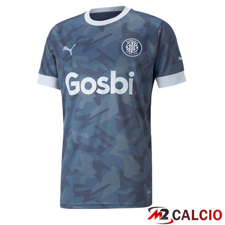 Maglie Calcio Personalizzate,Tute Calcio Squadre,Maglia Nazionale Italiana Calcio | Maglie Calcio FC Girona Terza Blu Grigio 2022/2023