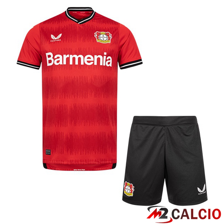Maglie Calcio Personalizzate,Tute Calcio Squadre,Maglia Nazionale Italiana Calcio | Maglie Calcio Bayer 04 Leverkusen Bambino Uomini Rouge 22/23