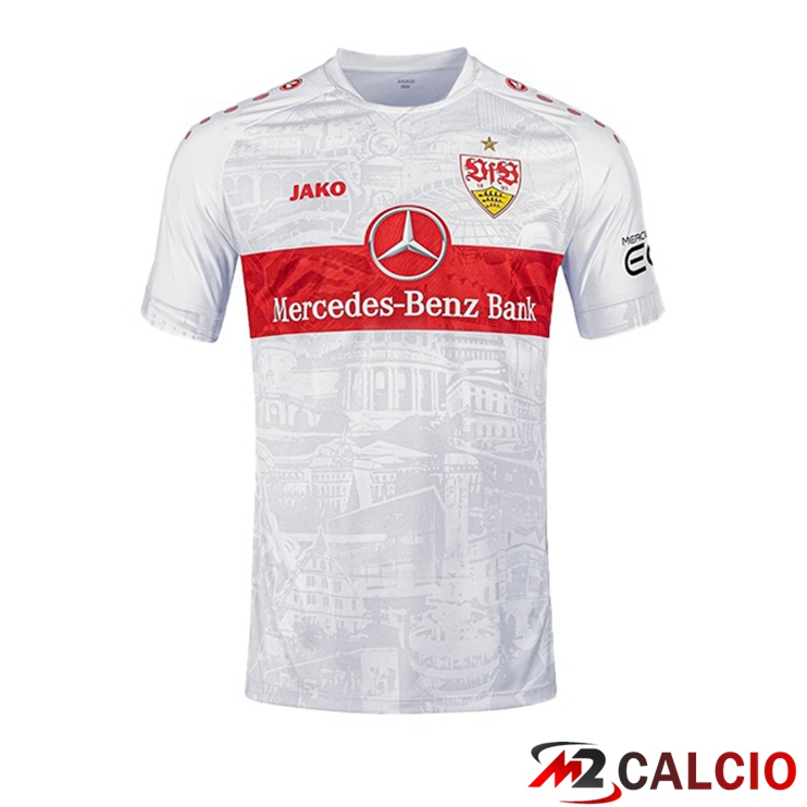 Maglie Calcio Personalizzate,Tute Calcio Squadre,Maglia Nazionale Italiana Calcio | Maglie Calcio VfB Stuttgart Prima Bianco 2022/2023