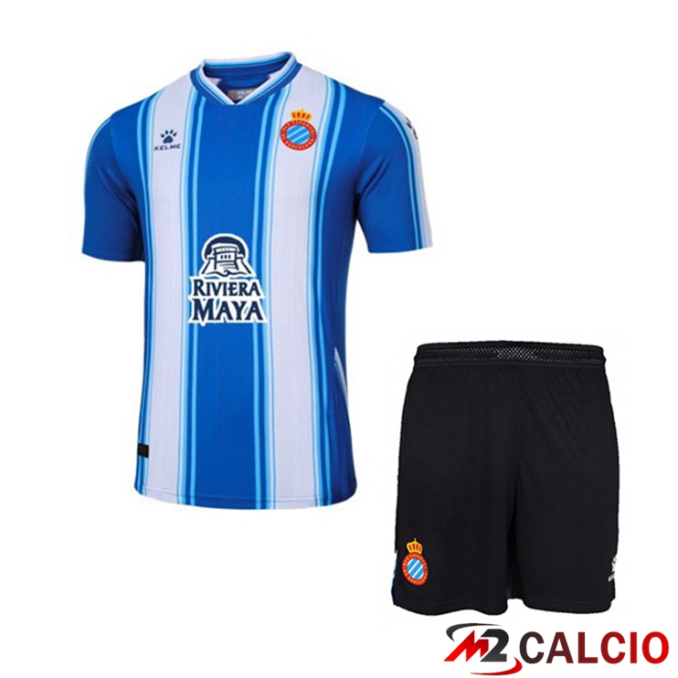Maglie Calcio Personalizzate,Tute Calcio Squadre,Maglia Nazionale Italiana Calcio | Maglie Calcio FC RCD Espanyol Bambino Prima Blu 2022/2023