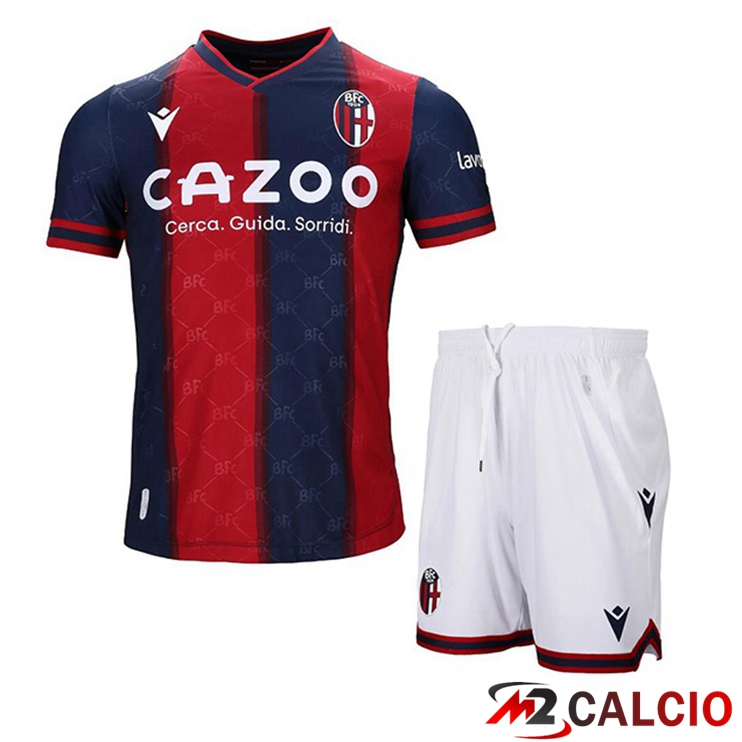 Maglie Calcio Personalizzate,Tute Calcio Squadre,Maglia Nazionale Italiana Calcio | Maglie Calcio Bologna Bambino Prima Rosso Blu 2022/2023